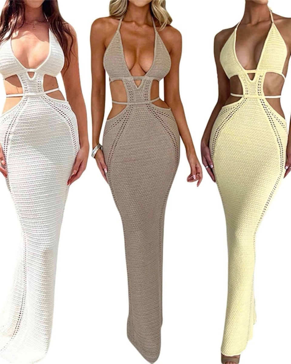 Soleil Serenity Crochet Maxi Dress