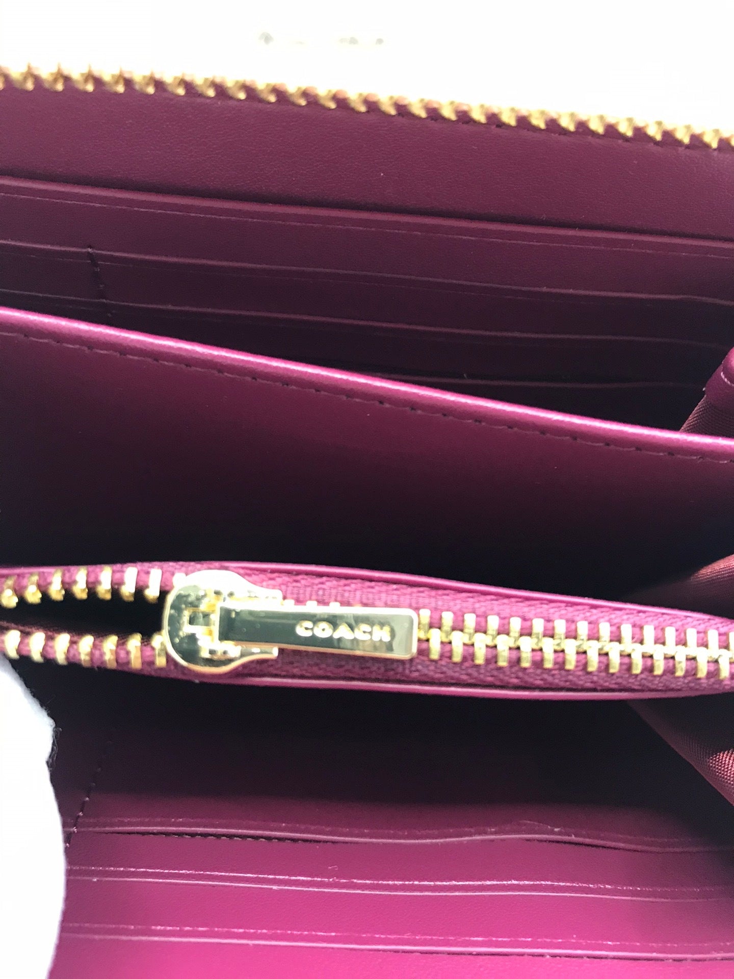 Pink Long Zip Around Wallet