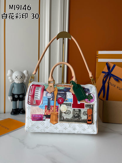 Travel Patchwork Boston Bag