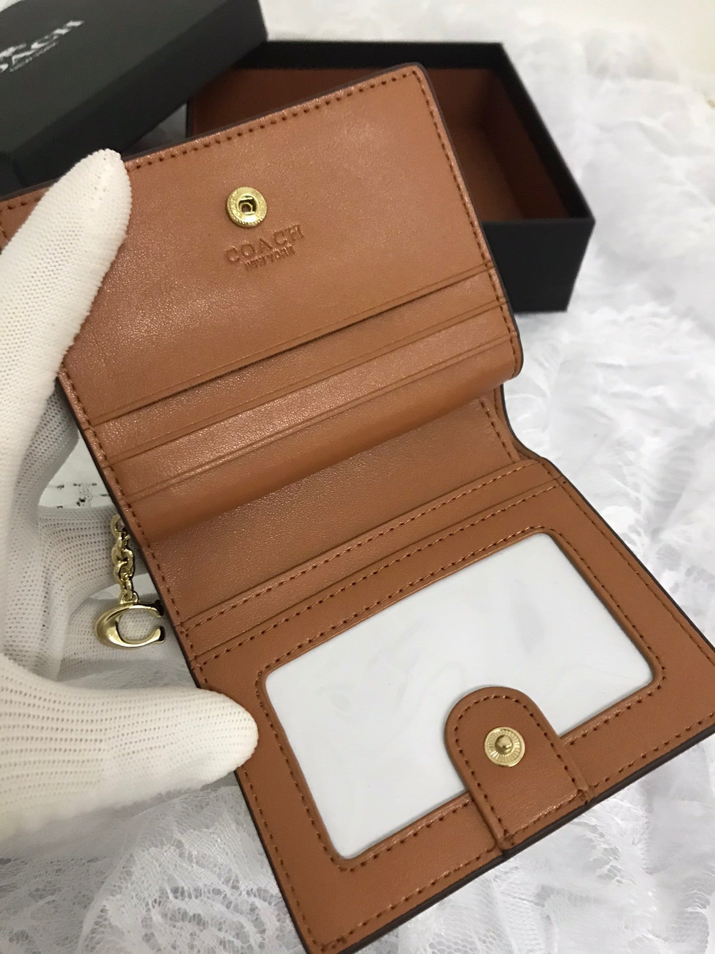 Women Signature Snap Wallet