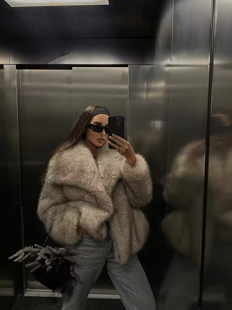 Khaki Luxury Fur