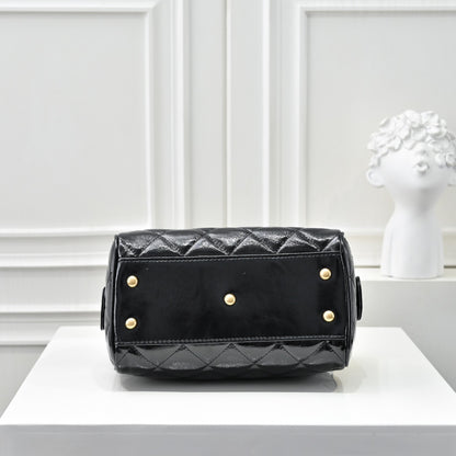 Small Bowling Bag In Black & Gold