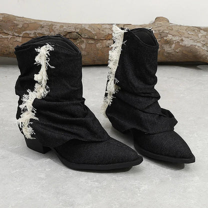 Kaia™ | Elegante Denim-Stiefel