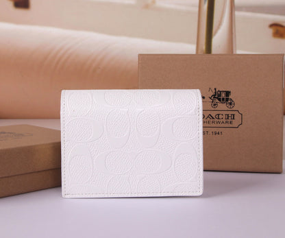 Small C Signature Flap Wallet