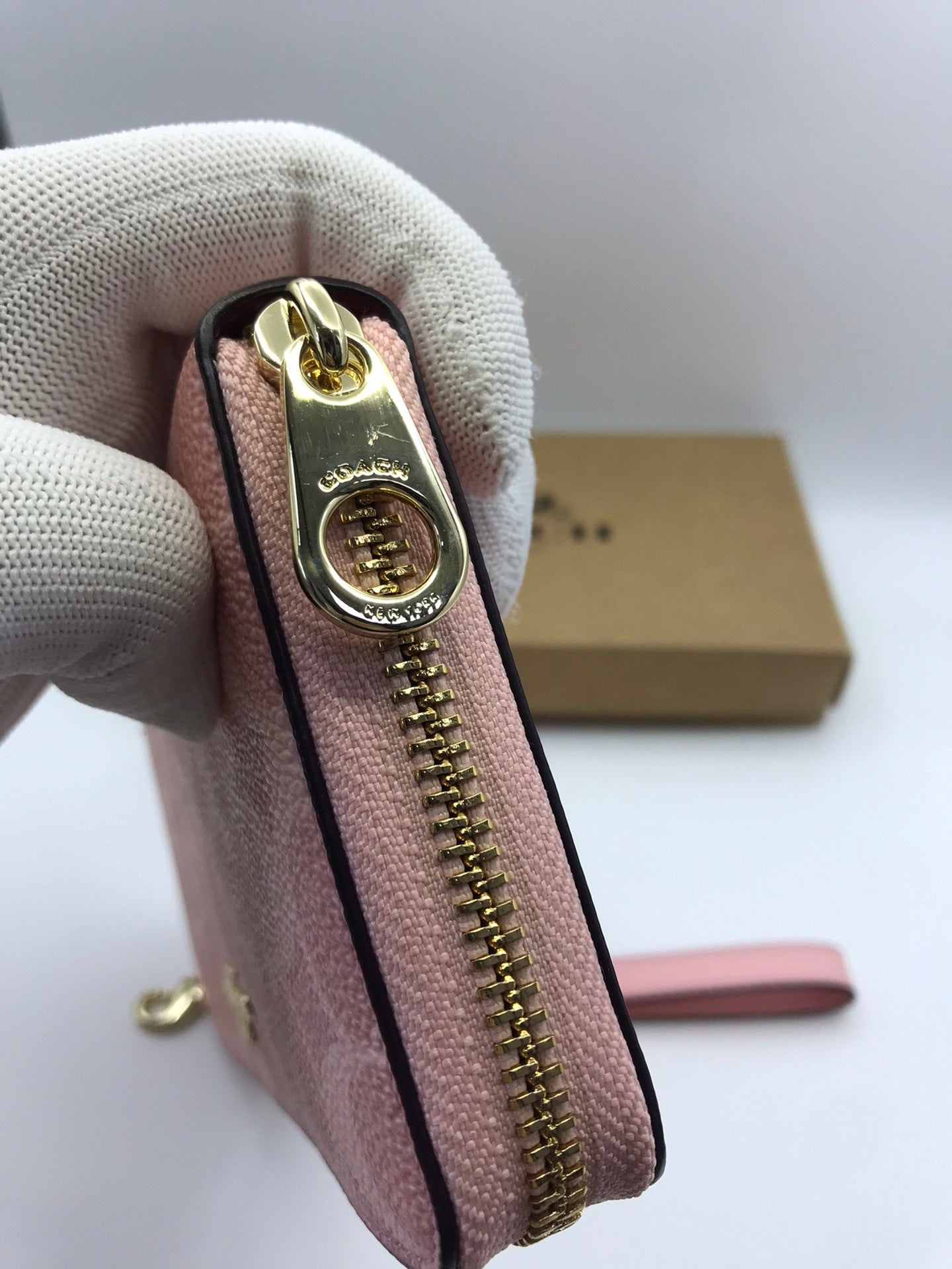 Pink Long Zip Around Wallet