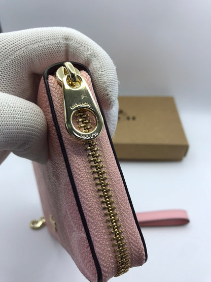 Pink Long Zip Around Wallet