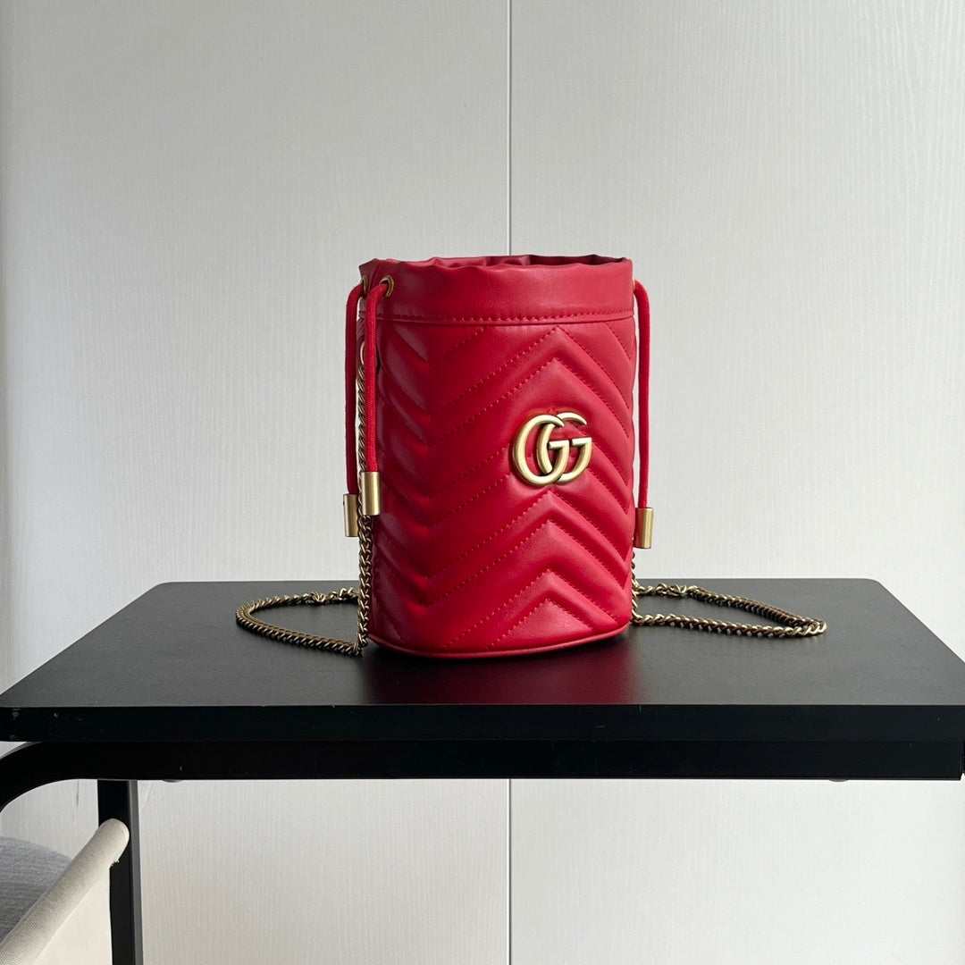 GG Bucket Bag Leather