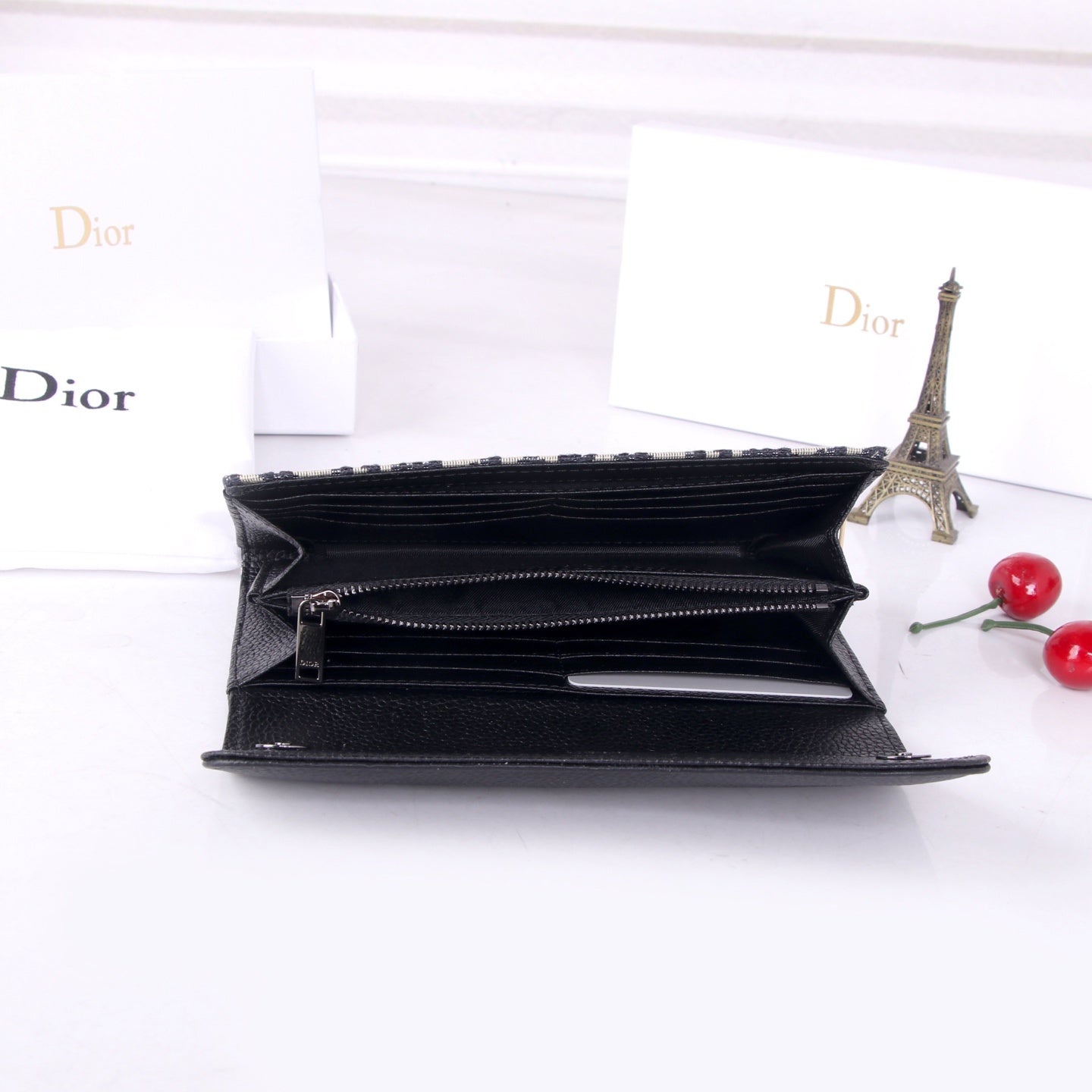 Saddle Oblique Long Wallet