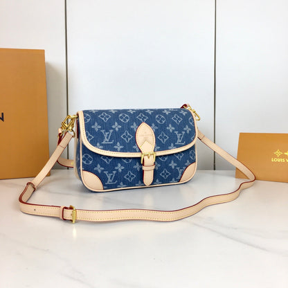 Diane Monogram Denim Bag