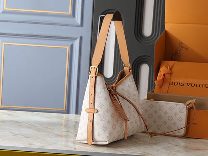 CarryAll Milky Monogram Handbag & Pouch