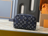 Black & Blue Monogram Print