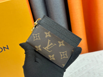Charms Card Holder Monogram Canvas