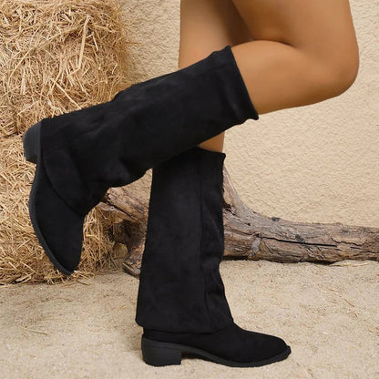 Noémie™ | Hohe Wildlederstiefel