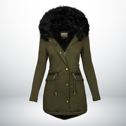 Zynro™ - Relaxed Mid-Length Winter Jacket with Hood and Soft Collar