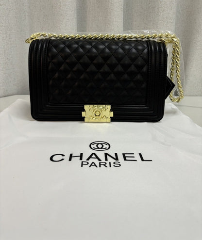 Caviar Quilted New Medium Boy Flap