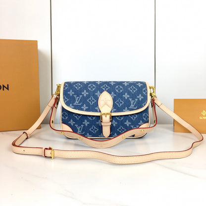 Diane Monogram Denim Bag