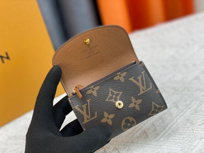 Reverse Monogram Coin Purse