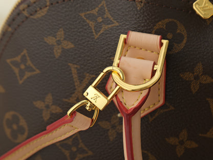 Alma BB Monogram Canva Brown Handbag