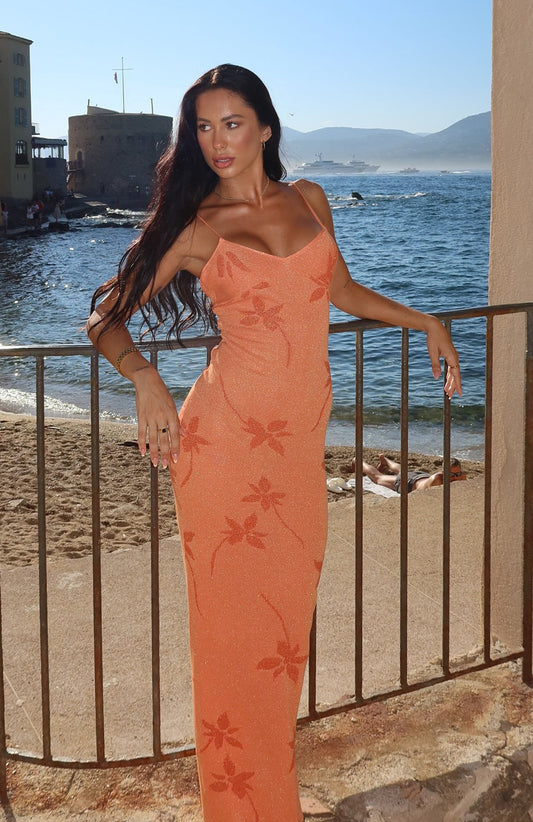 Trust Issues Maxi Dress Orange