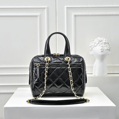 Small Bowling Bag In Black & Gold