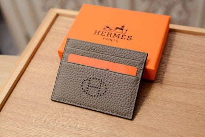 H Leather Square Card Holder
