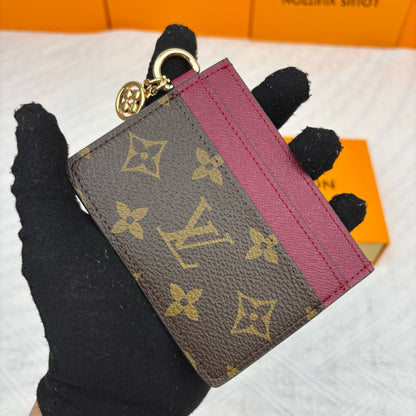 Charms Card Holder Monogram Canvas