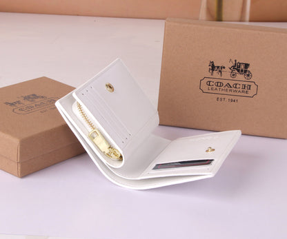 Small C Signature Flap Wallet