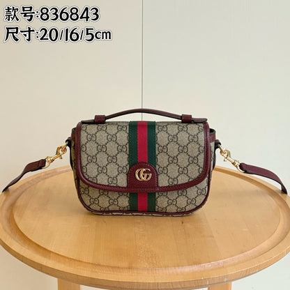 GG Web Stripe Flap Crossbody Bag