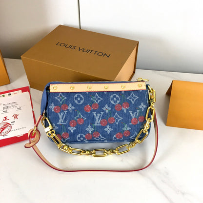 Pochette Monogram Denim Bag