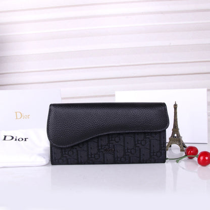 Saddle Black Cotton Wallet