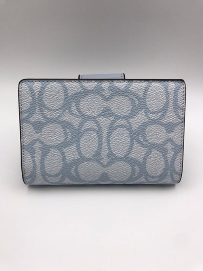 Blue Medium Corner Zip Wallet