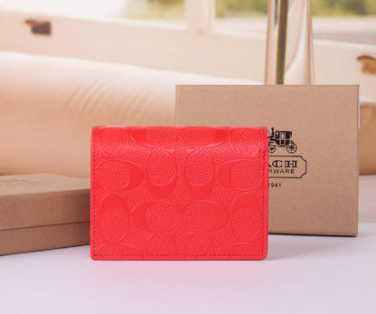 Small C Signature Flap Wallet