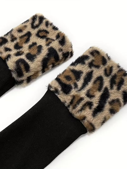 Retro Off-the-Shoulder Leopard Print Short Top