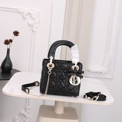 Quilted Mini Top Handle Satchel Bag