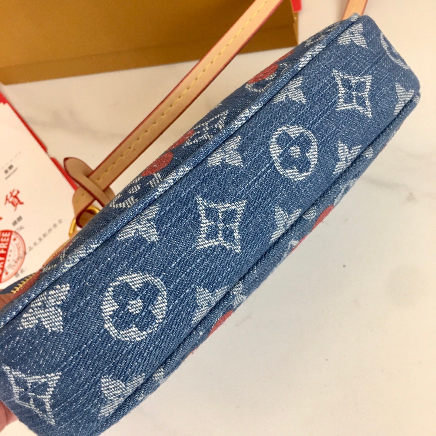 Pochette Monogram Denim Bag