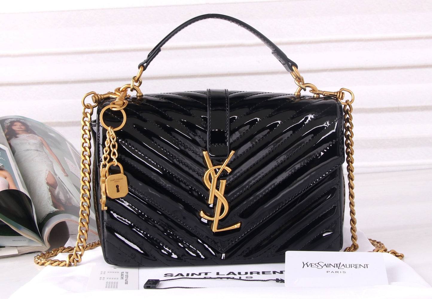 Leather College Cross Body Bag