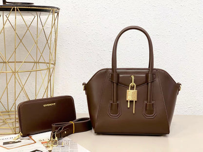 Women Leather Tote Bag & Wallet