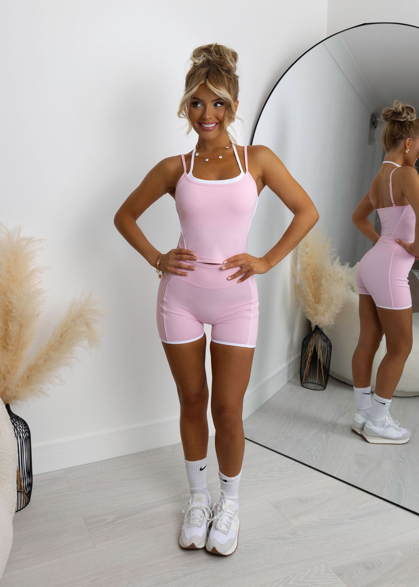 All For You Double Strap Contrast Two Piece