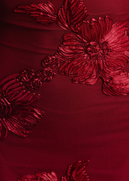 Atomic Heart Maxi Dress - Wine