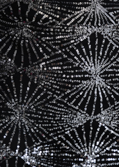 Counting Stars Sequin Gown - Black