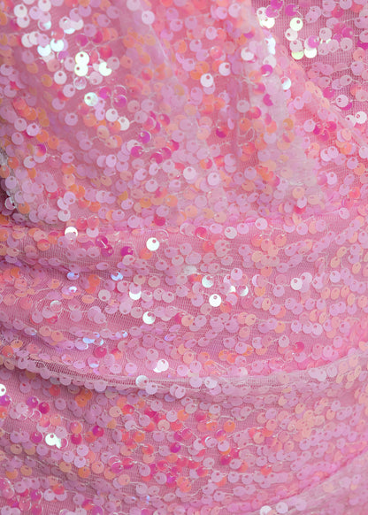 Head Over Heels Sequin Mini Dress - Pink