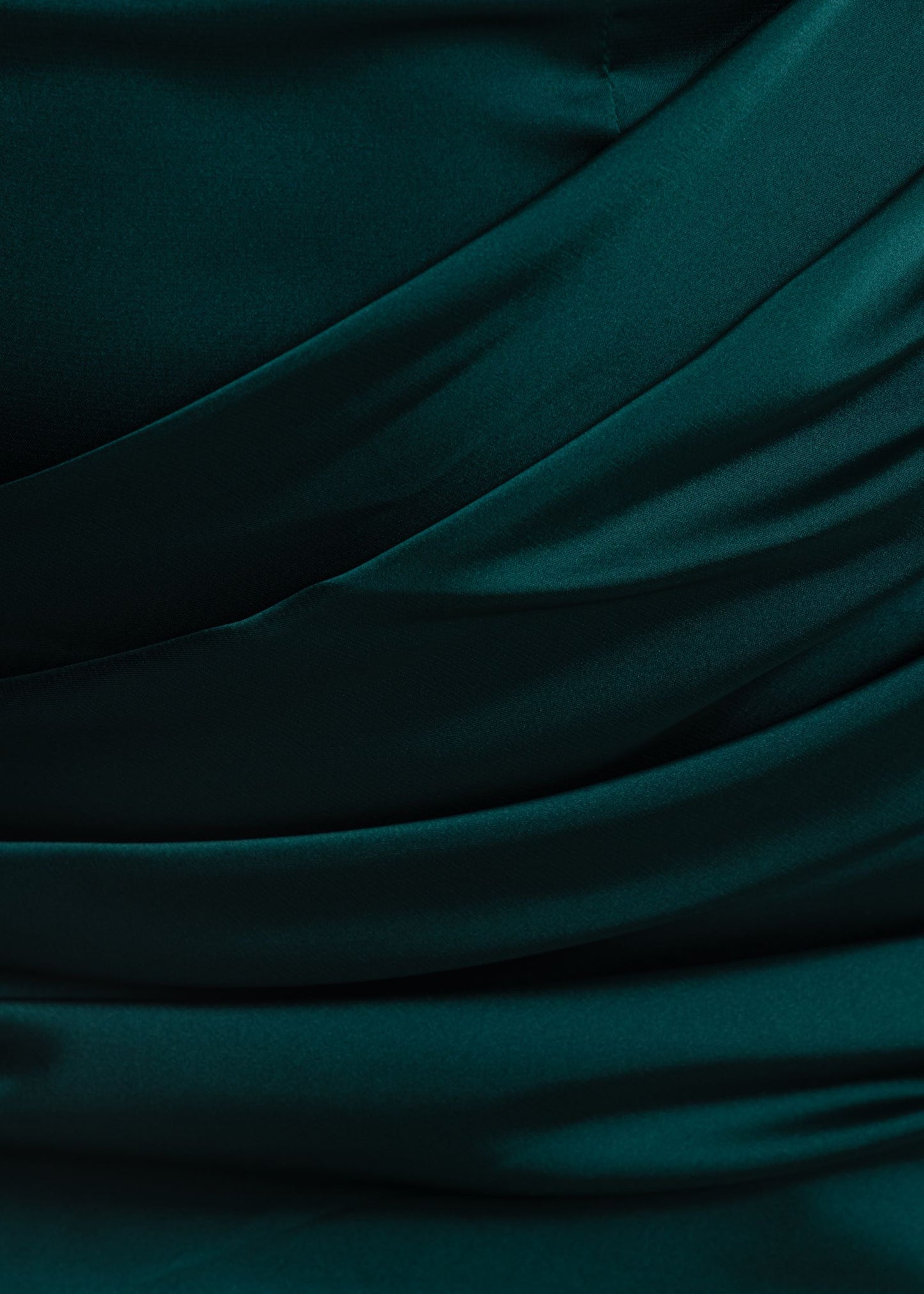 Hold The Moment Cowl Satin Mini Dress - Green