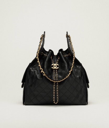 Medium 25 Hobo Bag Gold Tone Metal