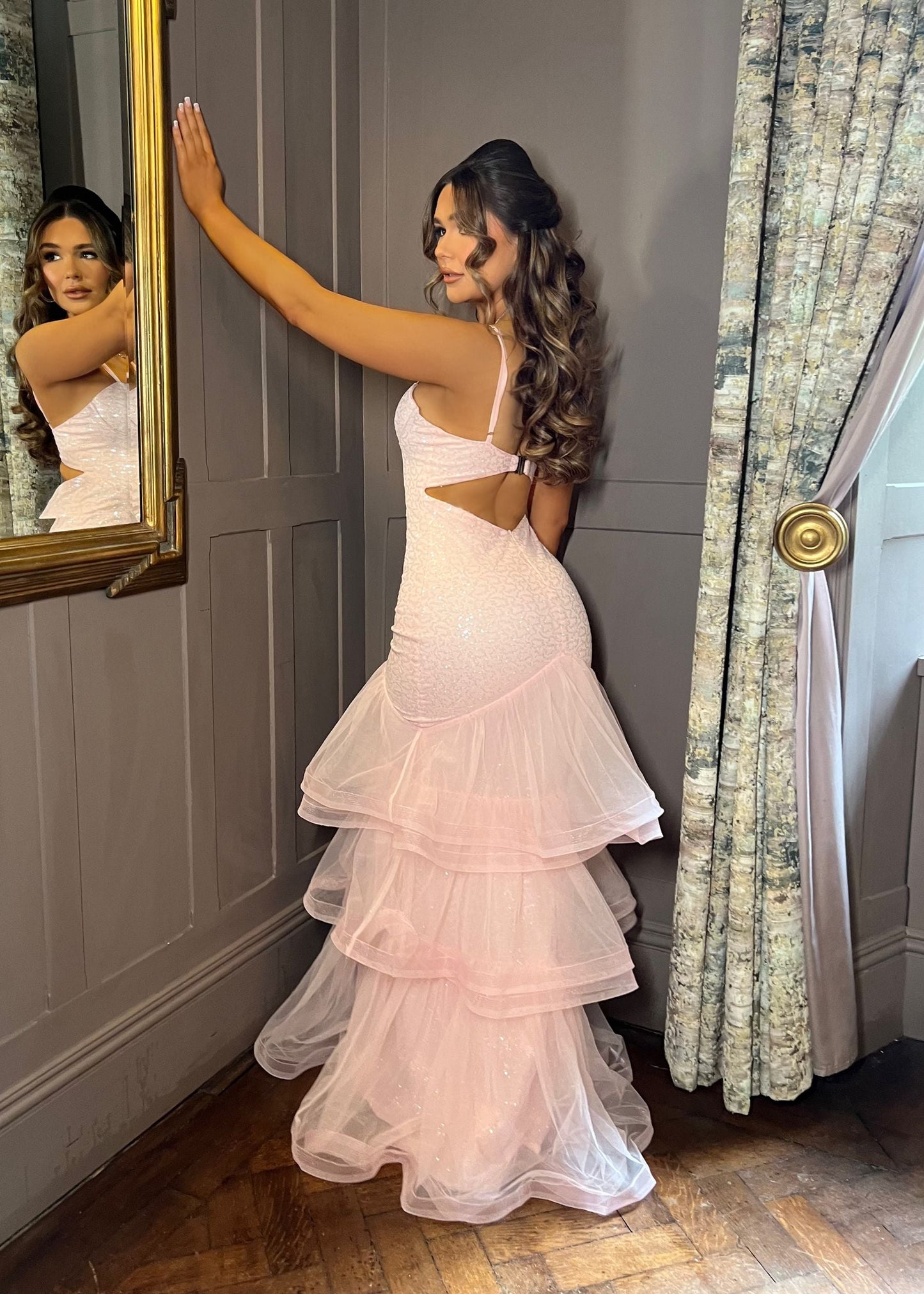 Infectious Energy Sequin Gown - Pink