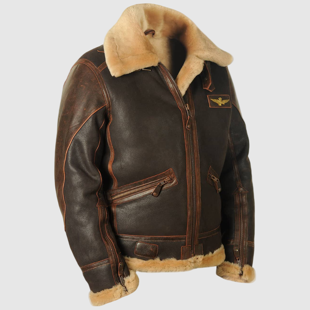 Maverick™ | Classic Aviator Jacket in Genuine Leather