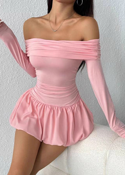 Emara Off-the-Shoulder Mini Dress