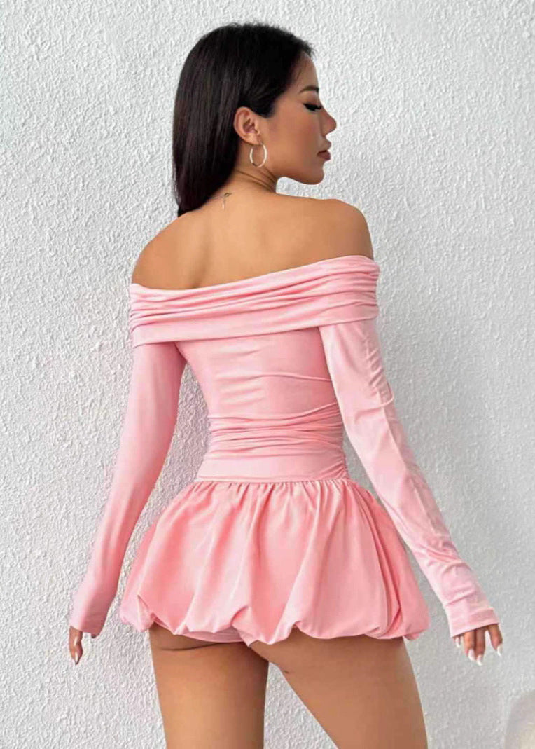 Emara Off-the-Shoulder Mini Dress