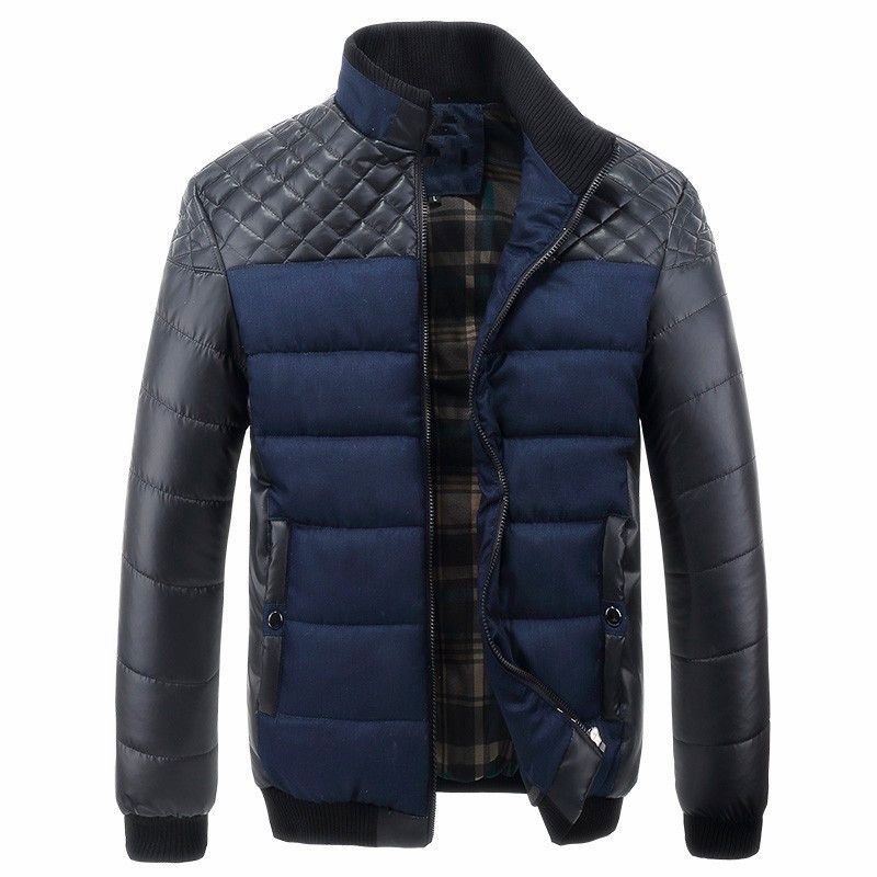 Maison Clément Paris | Two-tone Quilted Jacket in Leather and Fabric