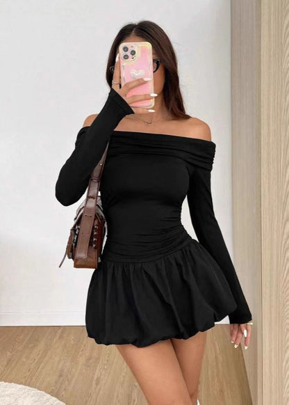 Emara Off-the-Shoulder Mini Dress