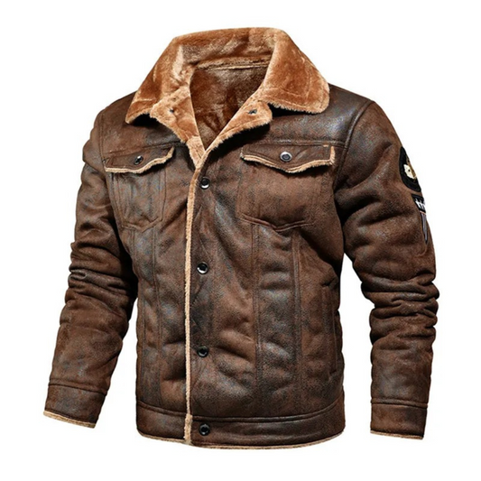 Noxar | Warm and Versatile Leather Jacket